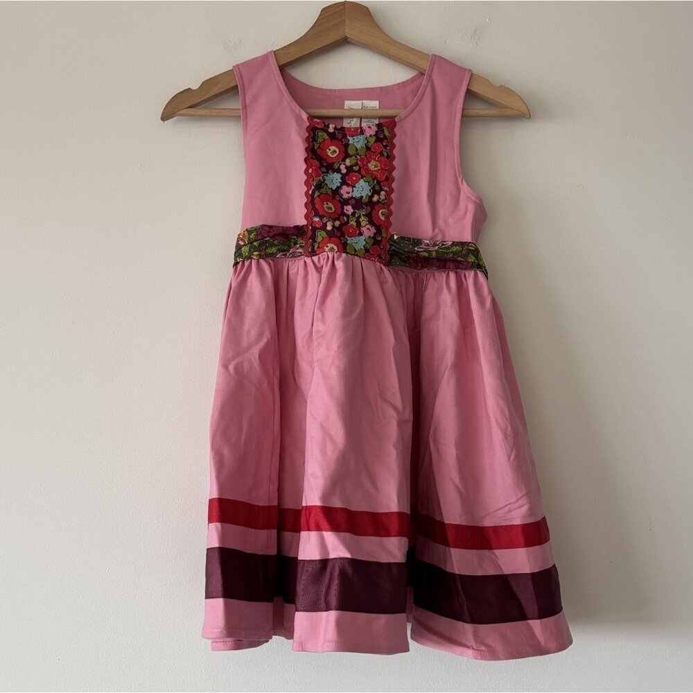 Matilda Jane Paint By Numbers Calypso Dress Girls Pink Red Twirl Size 8‎ Party